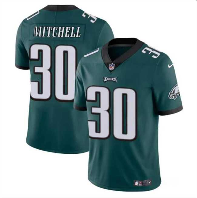 Men & Women & Youth Philadelphia Eagles #30 Quinyon Mitchell Green 2024 Draft Vapor Untouchable Limited Stitched Jersey->philadelphia eagles->NFL Jersey